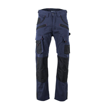 Pantalon professionnel multipoches jardinier bleu Briquet LMA