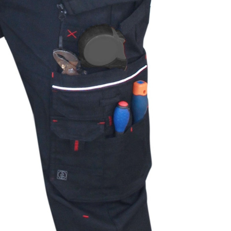 Exemple rangement outils poche pantalon de travail