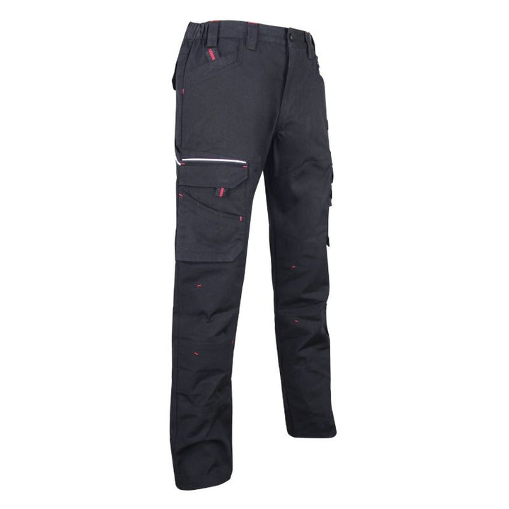 Pantalon de travail extensible ergonomique noire Basalte Lma