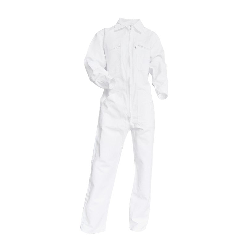 Combinaison de peintre blanche résistante antisalissure treteau LMA