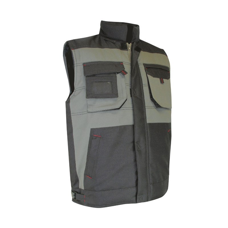 Bodywarmer de travail peintre imperméable sans manches vert Serpe LMA