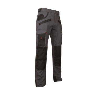 Pantalon de travail genouillère renforcé gris argile LMA