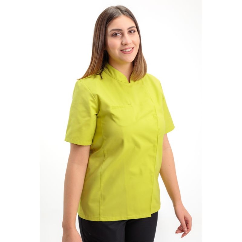 Veste de cuisine femme coloris anis Manelli