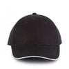 Casquette Homme Orlando Noir Liseré Blanc - KARIBAN