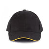 Casquette Homme Orlando Noir Liseré Jaune - KARIBAN