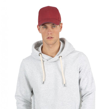 Casquette Homme Orlando Rouge Liseré Noir - Kariban
