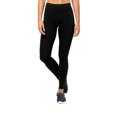 Legging Femme Sans Couture Noir - KARIBAN