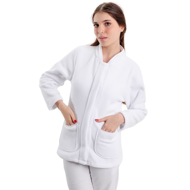 Veste polaire professionnelle médicale blanche Diego Hasson