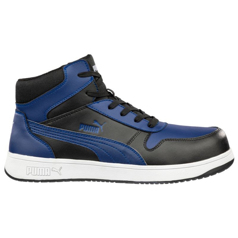 Baskets de sécurité noir et bleu Puma homme mid