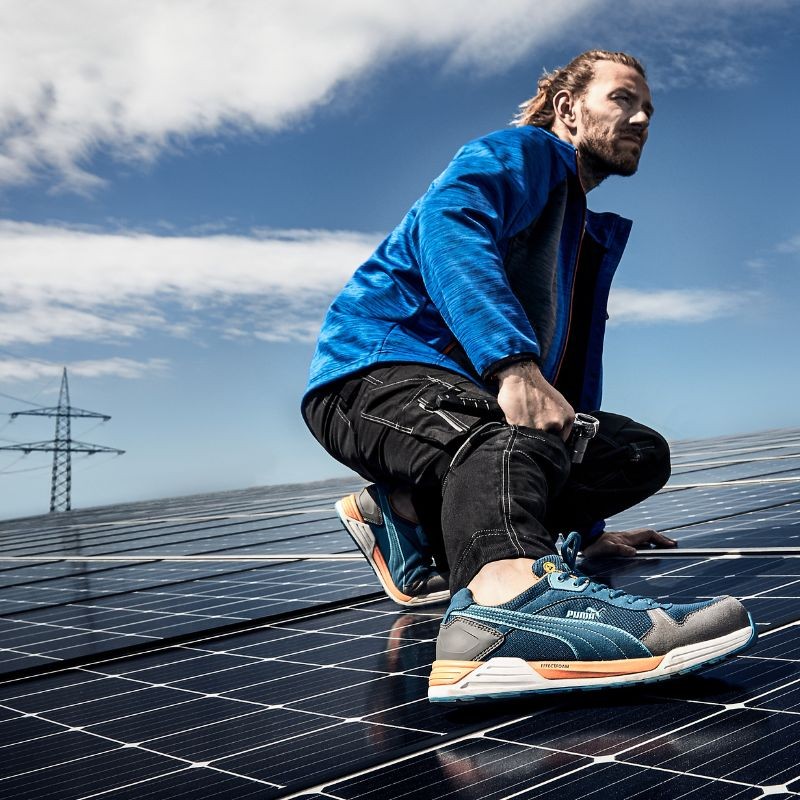 Chaussures de sécurité frontside puma panneaux solaire