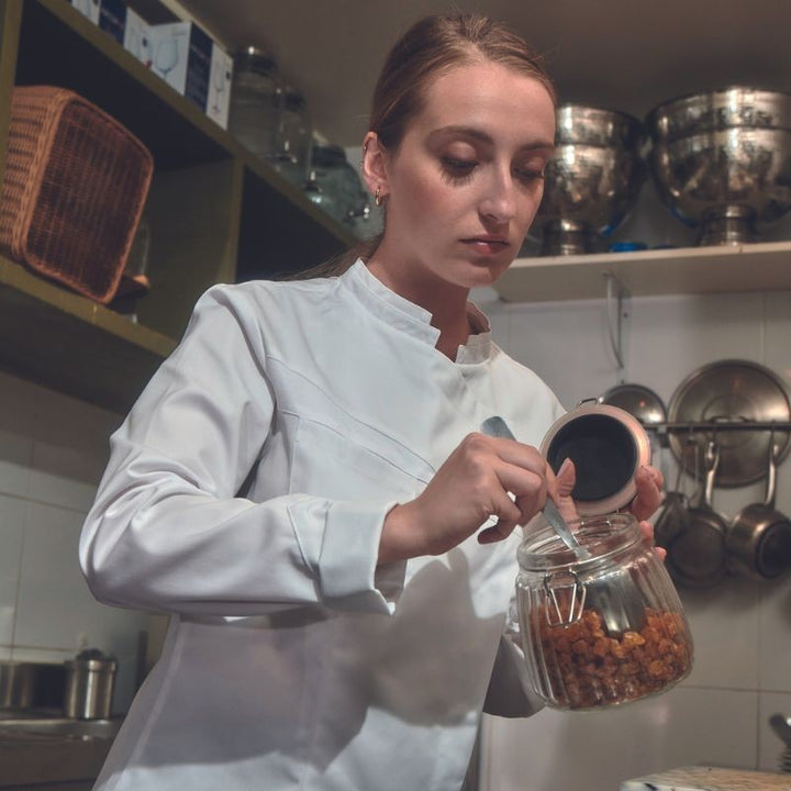 Veste de cuisine blanche double col  femme -  LAFONT