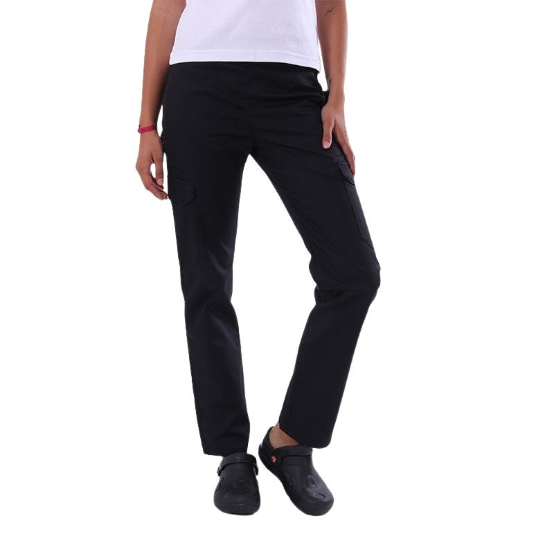 Pantalon de Pâtissière Femme noir - Manelli - Poches Latérales