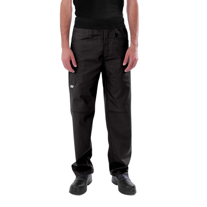 Pantalon de pâtissier Confort Noir - MANELLI