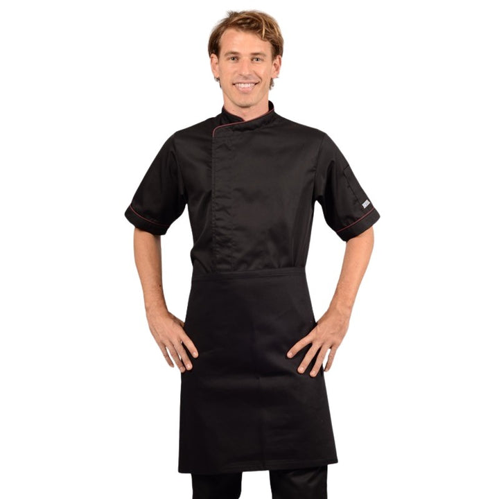 Tablier Demi Chef Noir - MANELLI