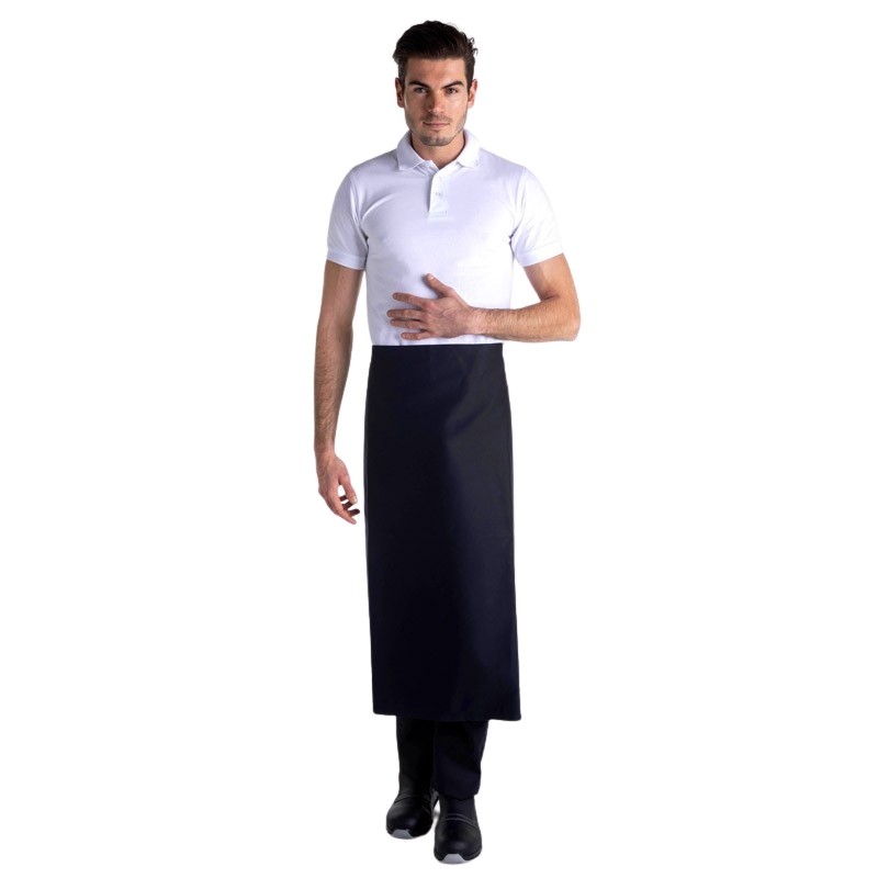 Tablier Noir Long Chef 90cm