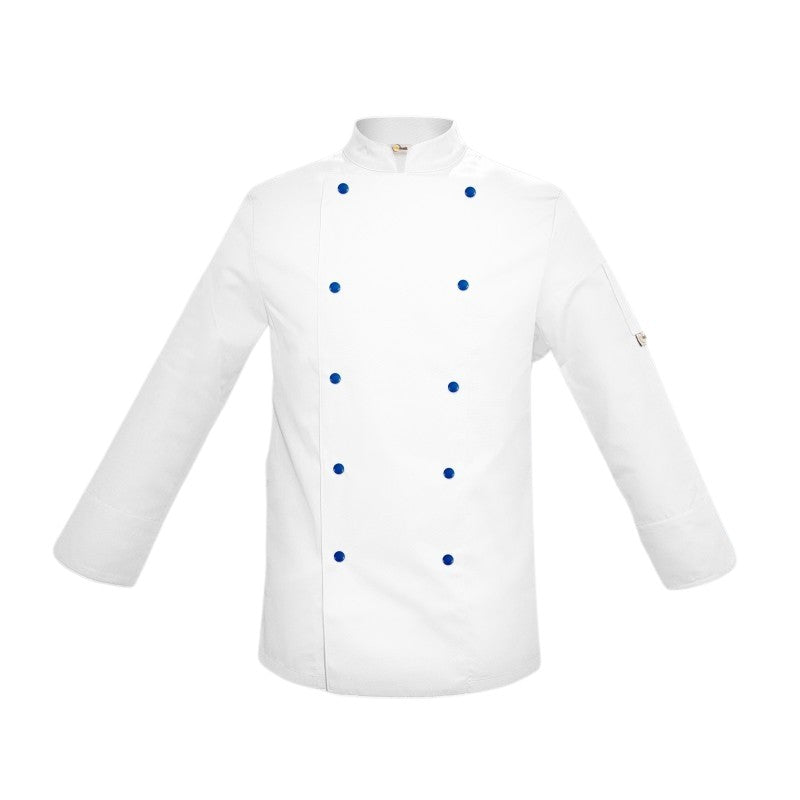 Veste de cuisine enfant boutons bleus - MANELLI