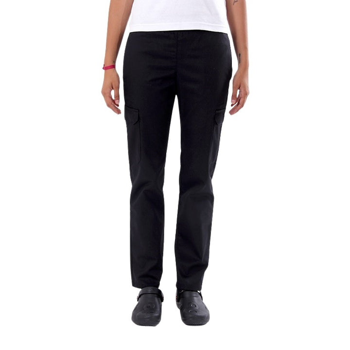 Pantalon de Cuisine Femme noir - Manelli - Poches Latérales