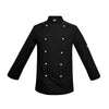 Veste de Cuisine Enfant Noir Boutons Blancs - MANELLI