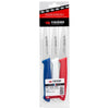 Ensemble de 3 Couteux Office Bleu / Blanc / Rouge  Creative Chef - FISCHER
