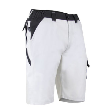 Bermuda Homme Pastel Bicolore Blanc / Gris Zéro Métal -