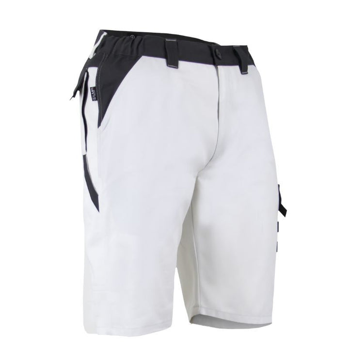 Bermuda Homme Pastel Bicolore Blanc / Gris Zéro Métal -