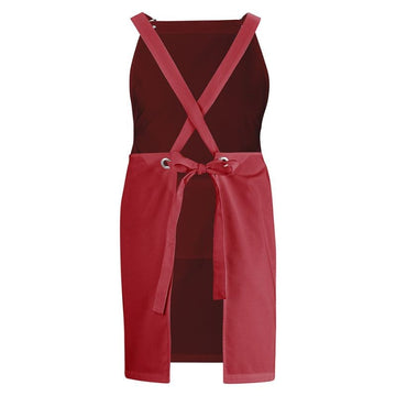 Tablier à Bavette Granole Rouge (Sans Bretelles) - LAFONT CUISINE - 2