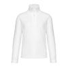 Pull Micropolaire Homme Col Zippé Blanc - KARIBAN