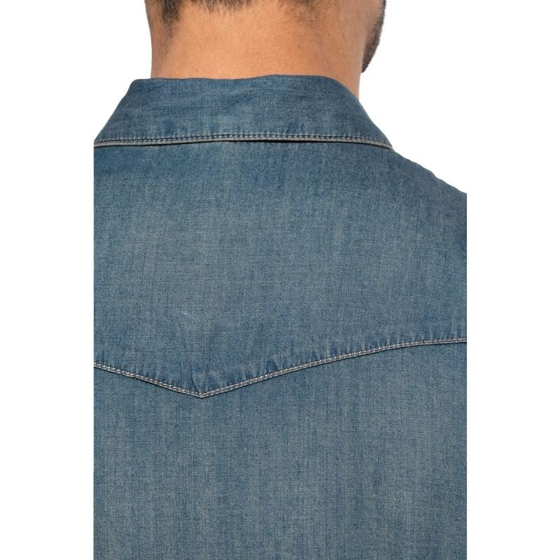 Détails Chemise Denim Homme Manches Longues - KARIBAN