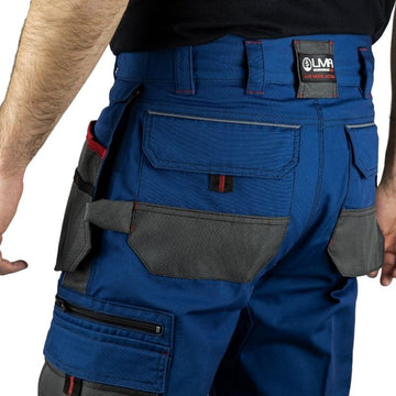 Short de Travail Homme Forge Multipoches Bleu Cobalt - LMA I Poches arrieres