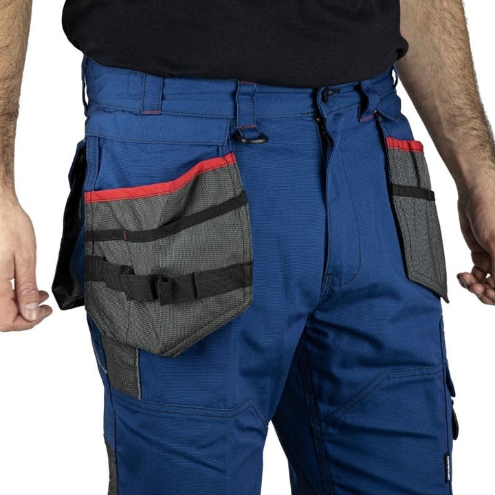 Short de Travail Homme Forge Multipoches Bleu Cobalt - LMA I Zoom poches