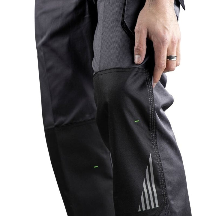 Côté Pantalon Homme Bicolore Stretch Gris sombre/Noir - LMA