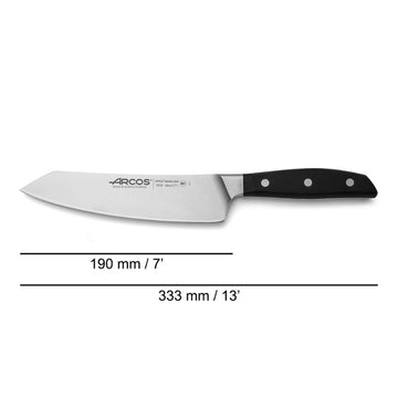 couteau santoku inox