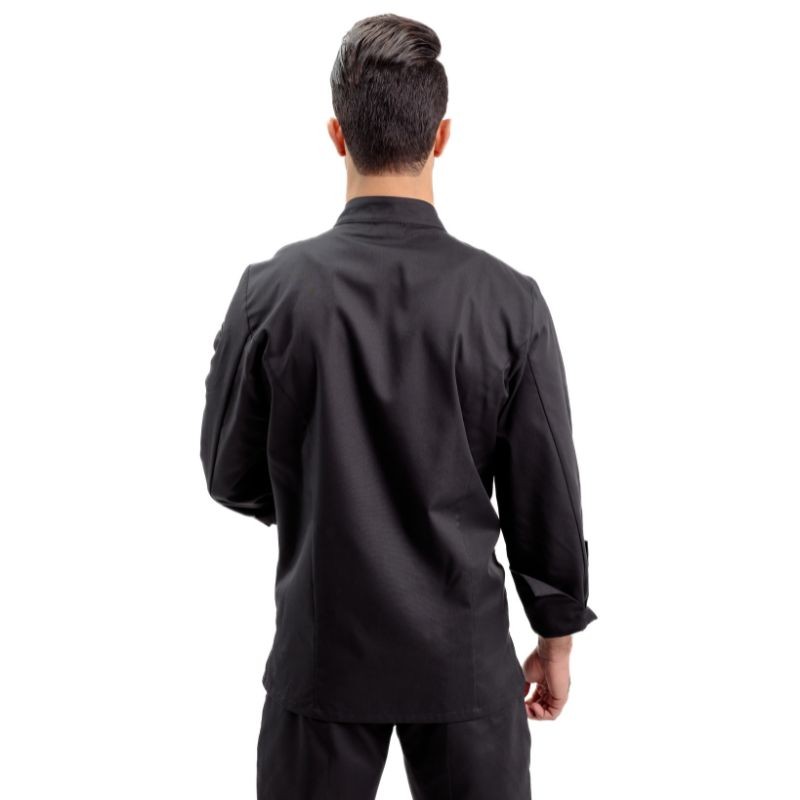 Dos Veste de Cuisine Noire à Manches Longues Texas - MANELLI