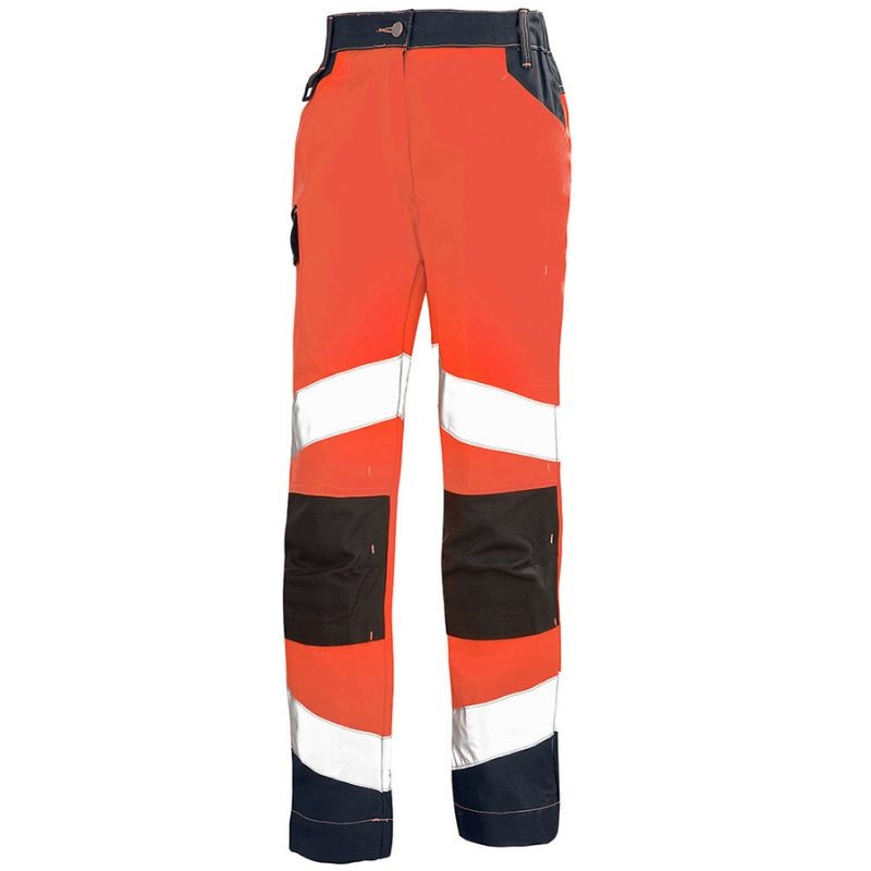 Pantalon Femme Fluo Tech Rouge Fluo / Dark Blue - LAFONT
