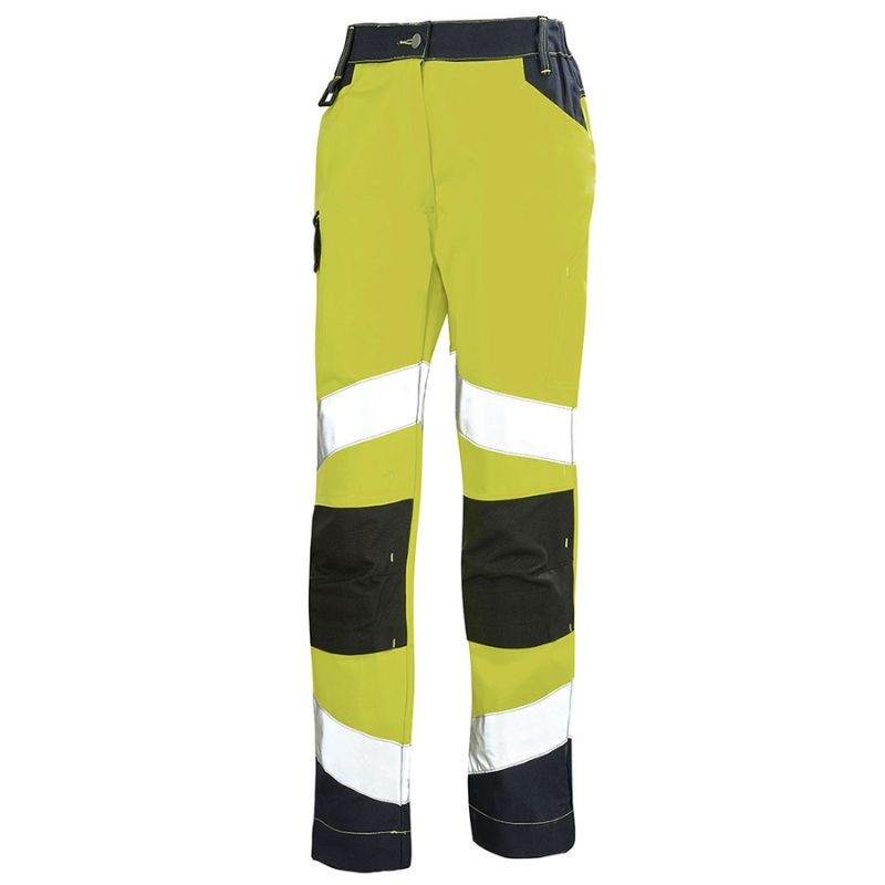 Pantalon Femme Fluo Tech Jaune Fluo / Dark Blue - LAFONT