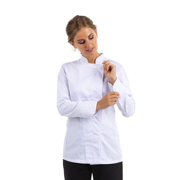 Veste de Cuisine Femme Blanche Manches Longues
