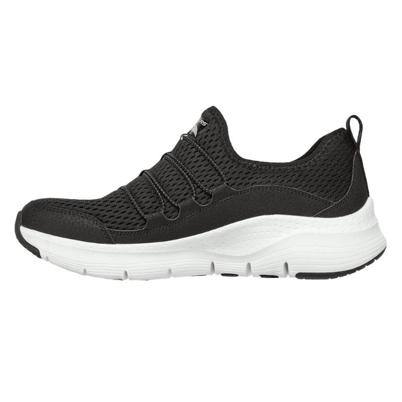 Baskets de Travail Femme Arch Fit Lucky Thoughts Noires - SKECHERS I Profil