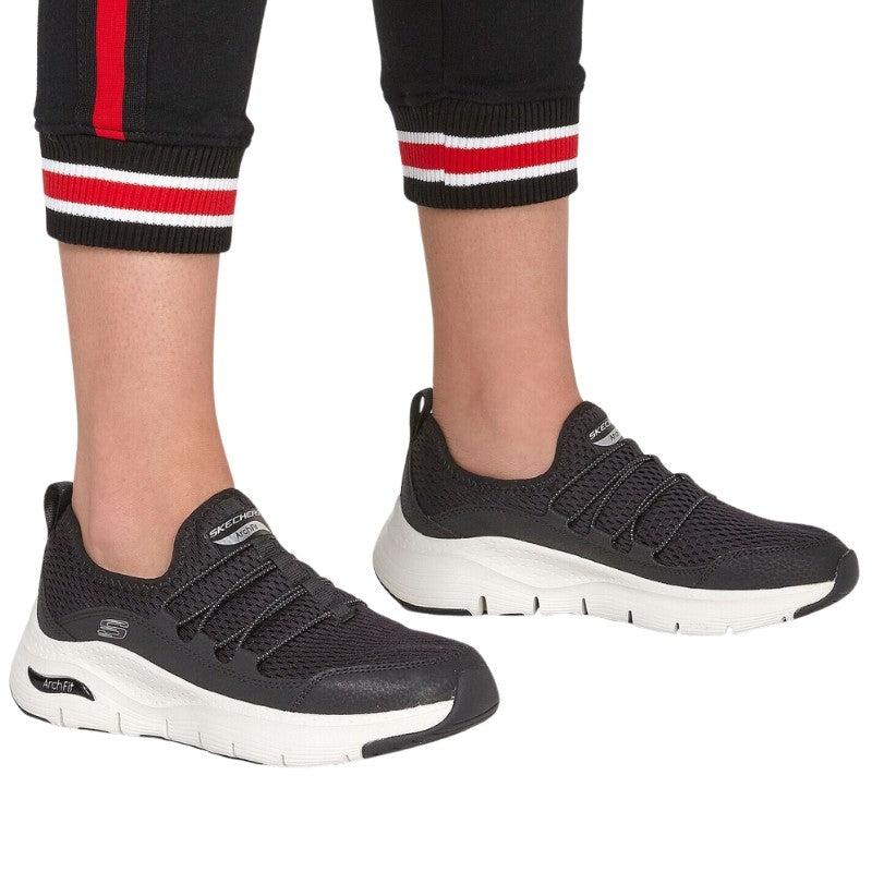 Baskets de Travail Femme Arch Fit Lucky Thoughts Noires - SKECHERS I Pour femme