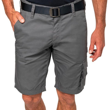 Bermuda de travail multipoche gris - TOPTEX