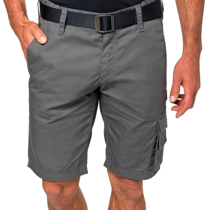 Bermuda de travail multipoche gris - TOPTEX