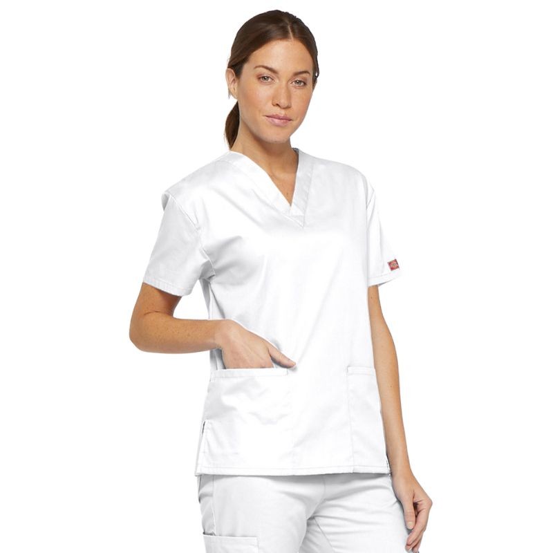 Tunique Médicale Blanche Mixte Coton Blanc - DICKIES