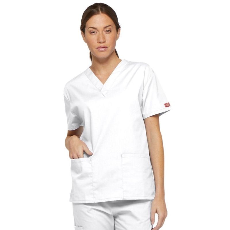 Tunique Médicale Blanche Mixte Coton Blanc - DICKIES