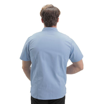Veste de Cuisine Homme Texas Manches Courtes Ciel -