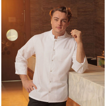 Veste de Cuisine Homme Paris Manches Longues Blanc