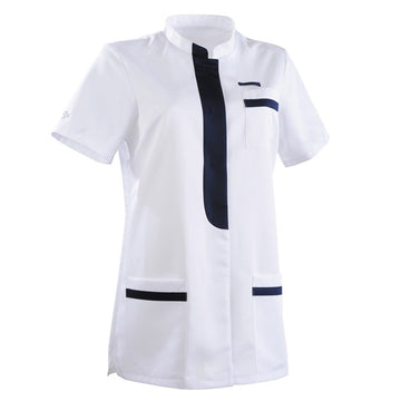 Tunique médicale 2KIM blanc & bleu marine