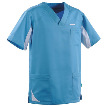 Tunique médicale homme 2SAH bleu ciel