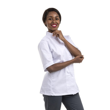Veste de Cuisine Femme Blanche MC ou ML - MANELLI