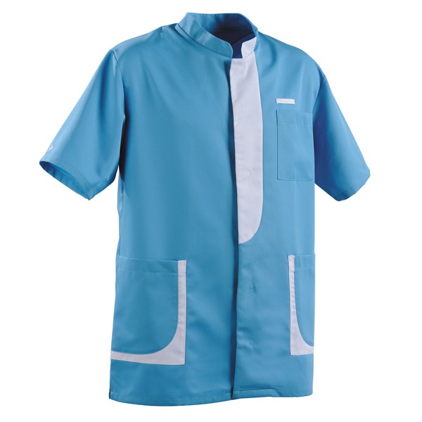 Blouse médicale homme 2LEE bleu  omme manche courte pas cher