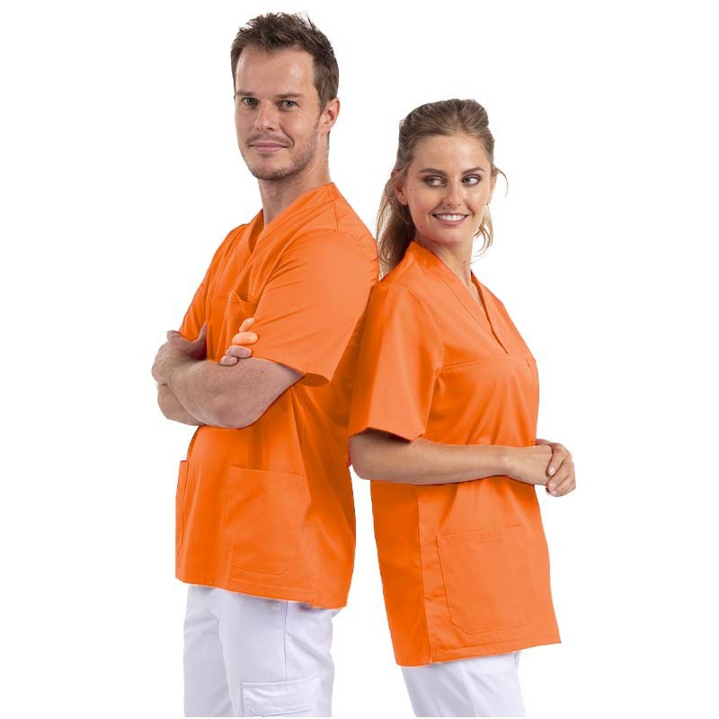 Tunique médicale mixte orange
