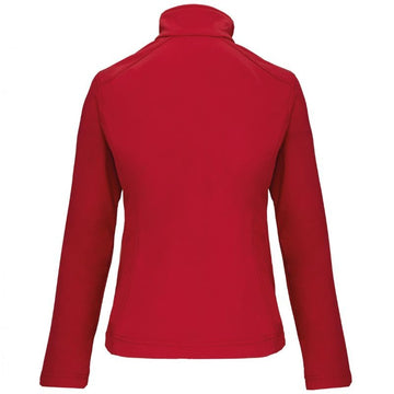 Dos Veste de Travail Femme Softshell Rouge - KARIBAN